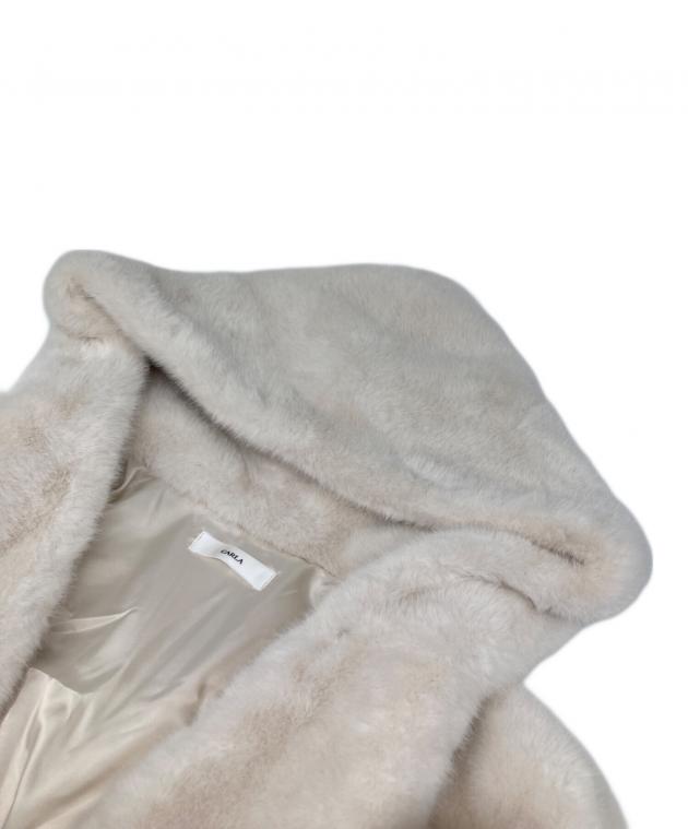 中古・古着通販】CARLA (カーラ) Eco fur hood coat アイボリー サイズ