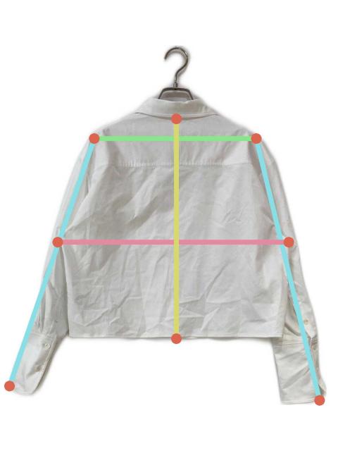 中古・古着通販】YONFA (ヨンファ) ボクシークロップドシャツ ホワイト