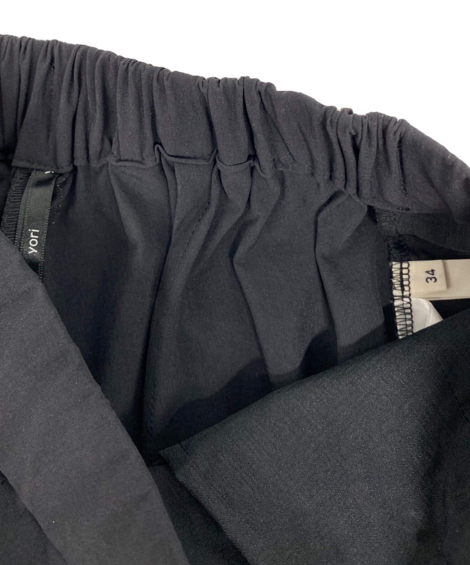 美品　yori ヨリ　サマーレギパン　ブラック 34 黒　撥水　スキニーパンツ 中古・古着通販】YORI (ヨリ) サマーレギパン ブラック サイズ:34