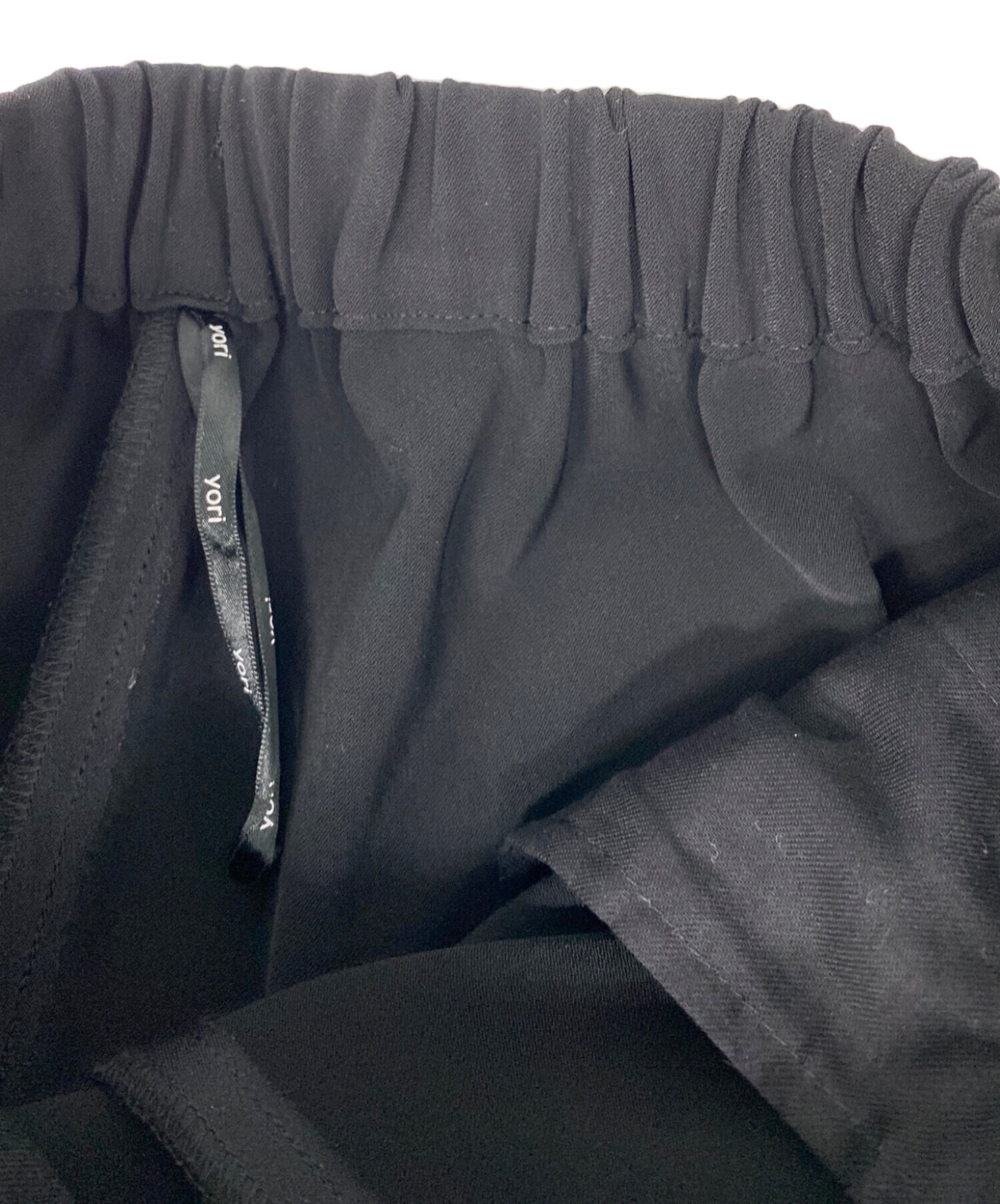 中古・古着通販】YORI (ヨリ) セレモニーピンタックパンツ ブラック