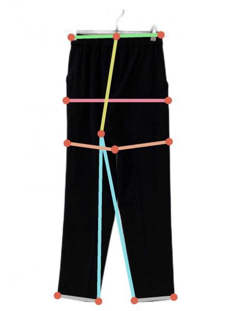 中古・古着通販】YORI (ヨリ) セレモニーピンタックパンツ ブラック