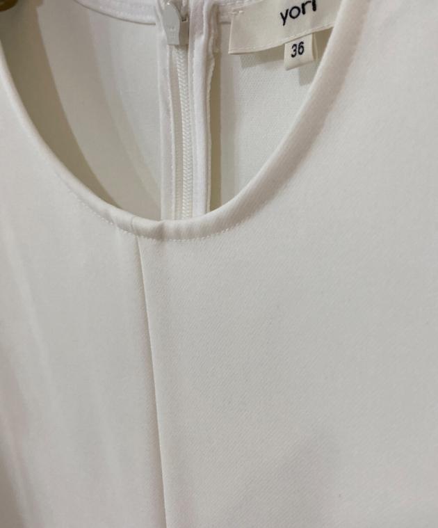 中古・古着通販】YORI (ヨリ) タックショルダーブラウス ホワイト