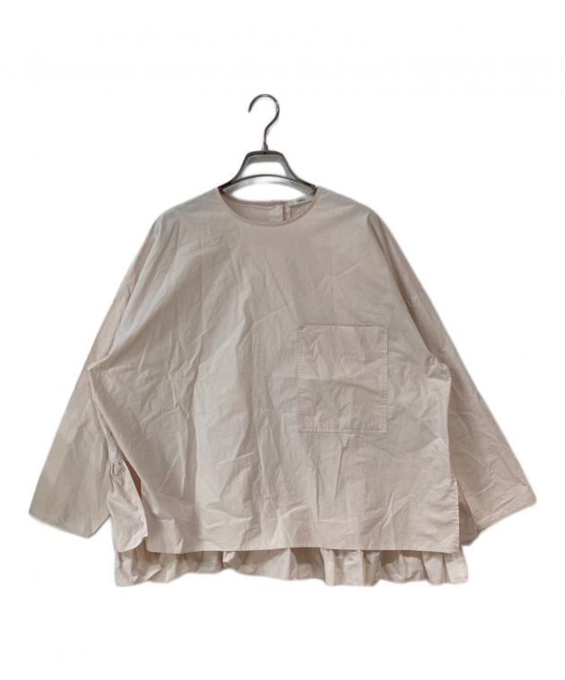 Yori　ヨリ　バックフリルブラウス　ゆったり　F 中古・古着通販】YORI (ヨリ) バックフリルブラウス ピンク サイズ