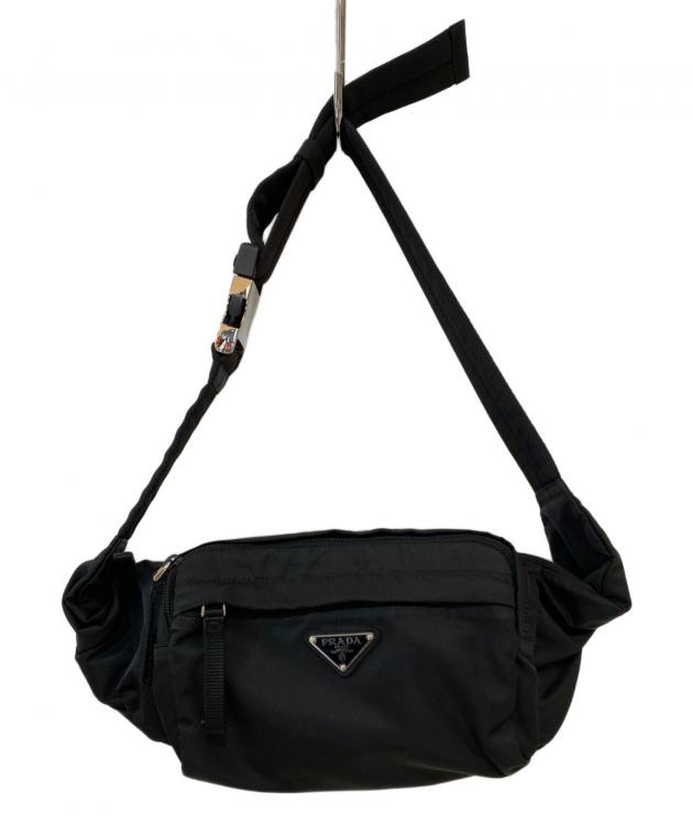 中古・古着通販】PRADA (プラダ) トライアングルロゴ ナイロンボディー