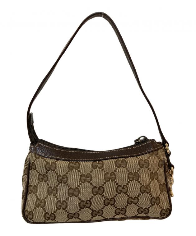 中古・古着通販】GUCCI (グッチ) GGキャンバスアクセサリーポーチ