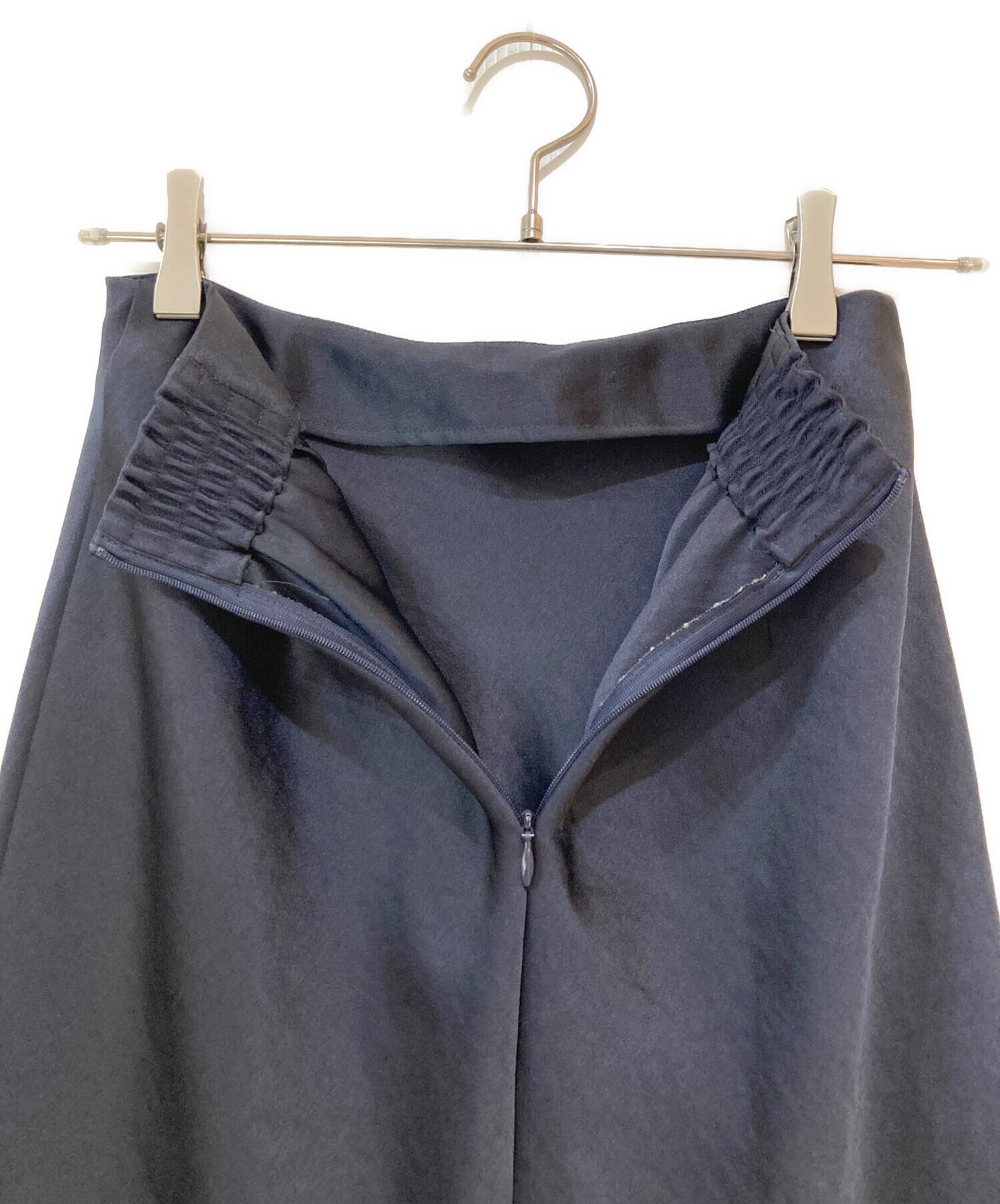 中古・古着通販】IENA (イエナ) ダブルサテンスカート ブラック サイズ