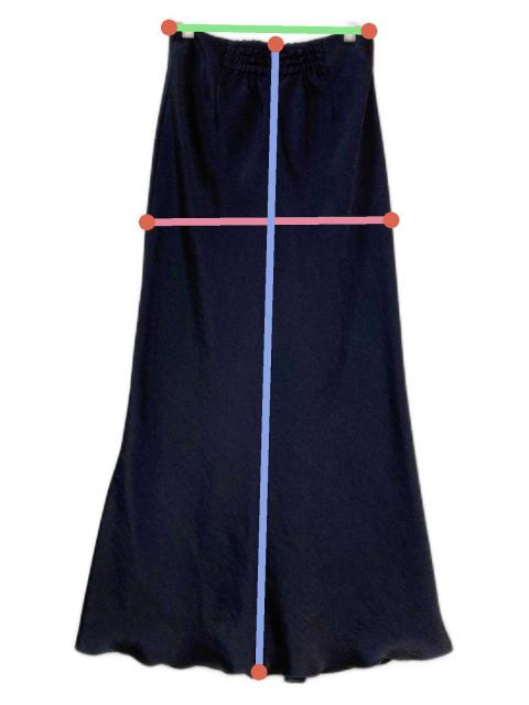 中古・古着通販】IENA (イエナ) ダブルサテンスカート ブラック サイズ