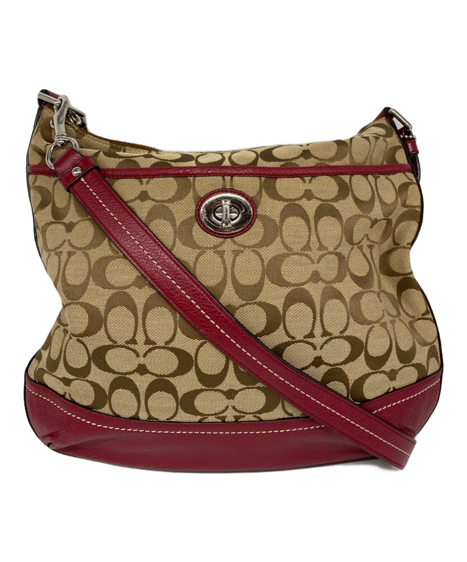 中古・古着通販】COACH (コーチ) ターンロックシグネチャーショルダー