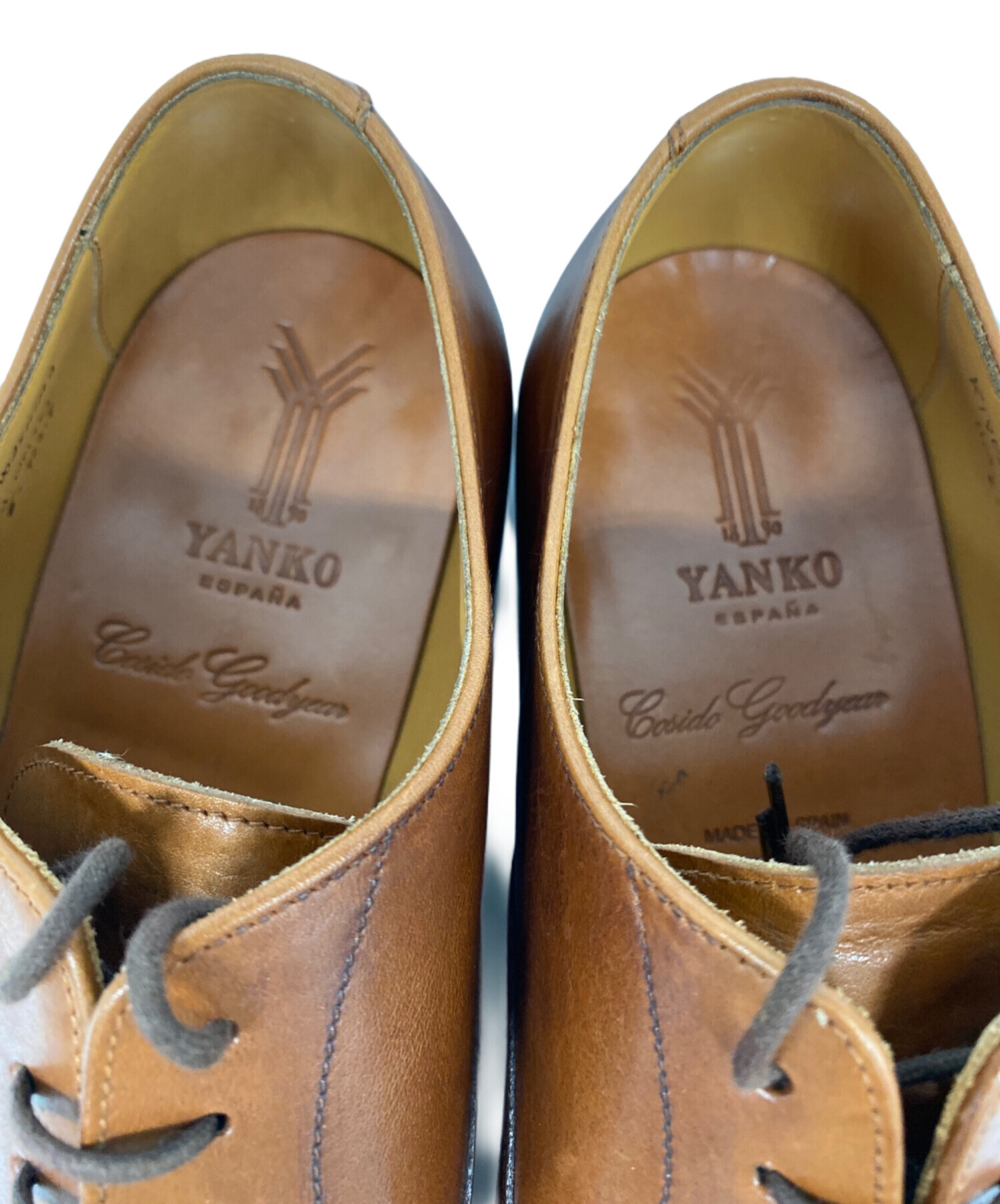 中古・古着通販】YANKO (ヤンコ) ストレートチップシューズ ブラウン