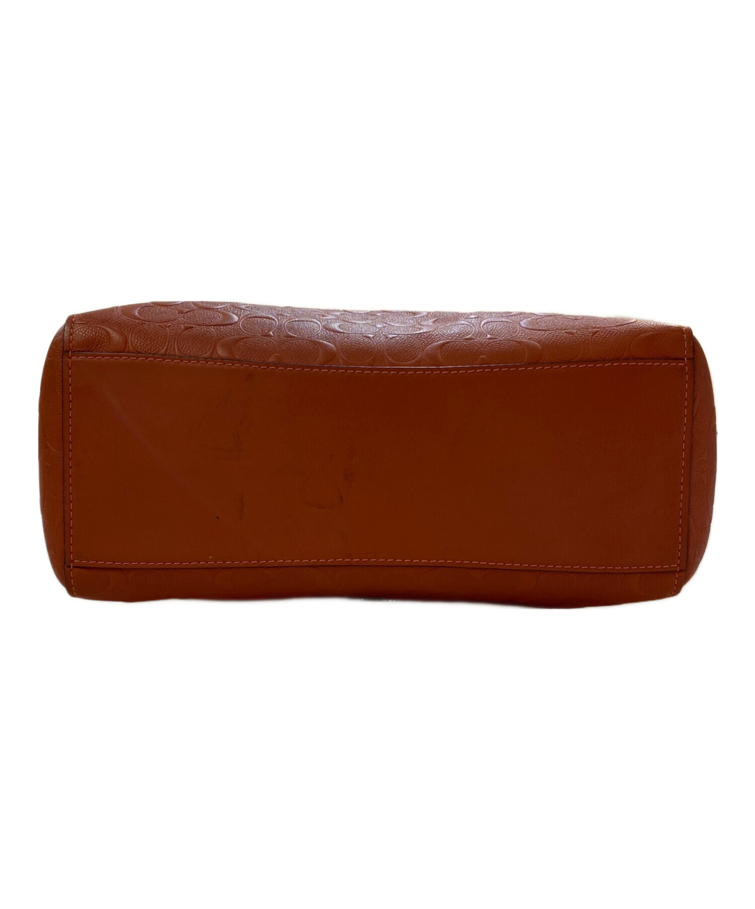 中古・古着通販】COACH (コーチ) Large Signature Embossed Leather