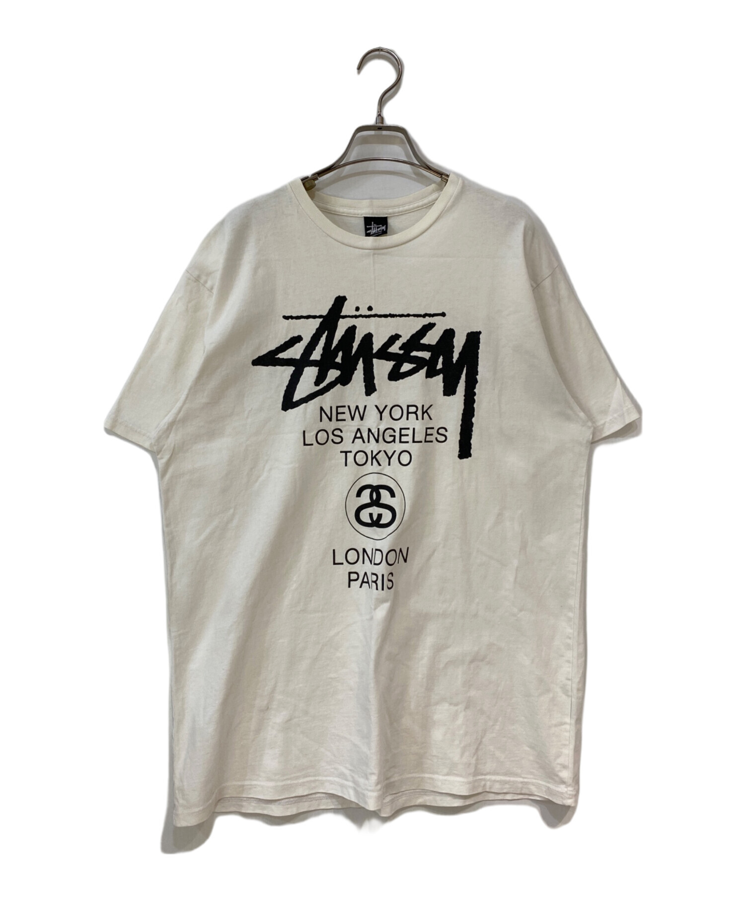 中古・古着通販】stussy (ステューシー) WORLD TOUR TEE ホワイト