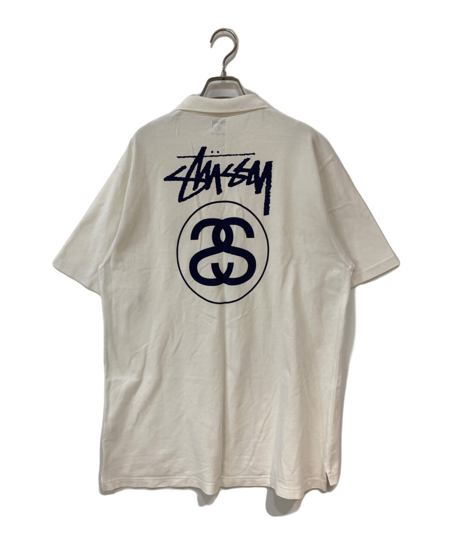 中古・古着通販】stussy (ステューシー) ロゴポロシャツ ホワイト