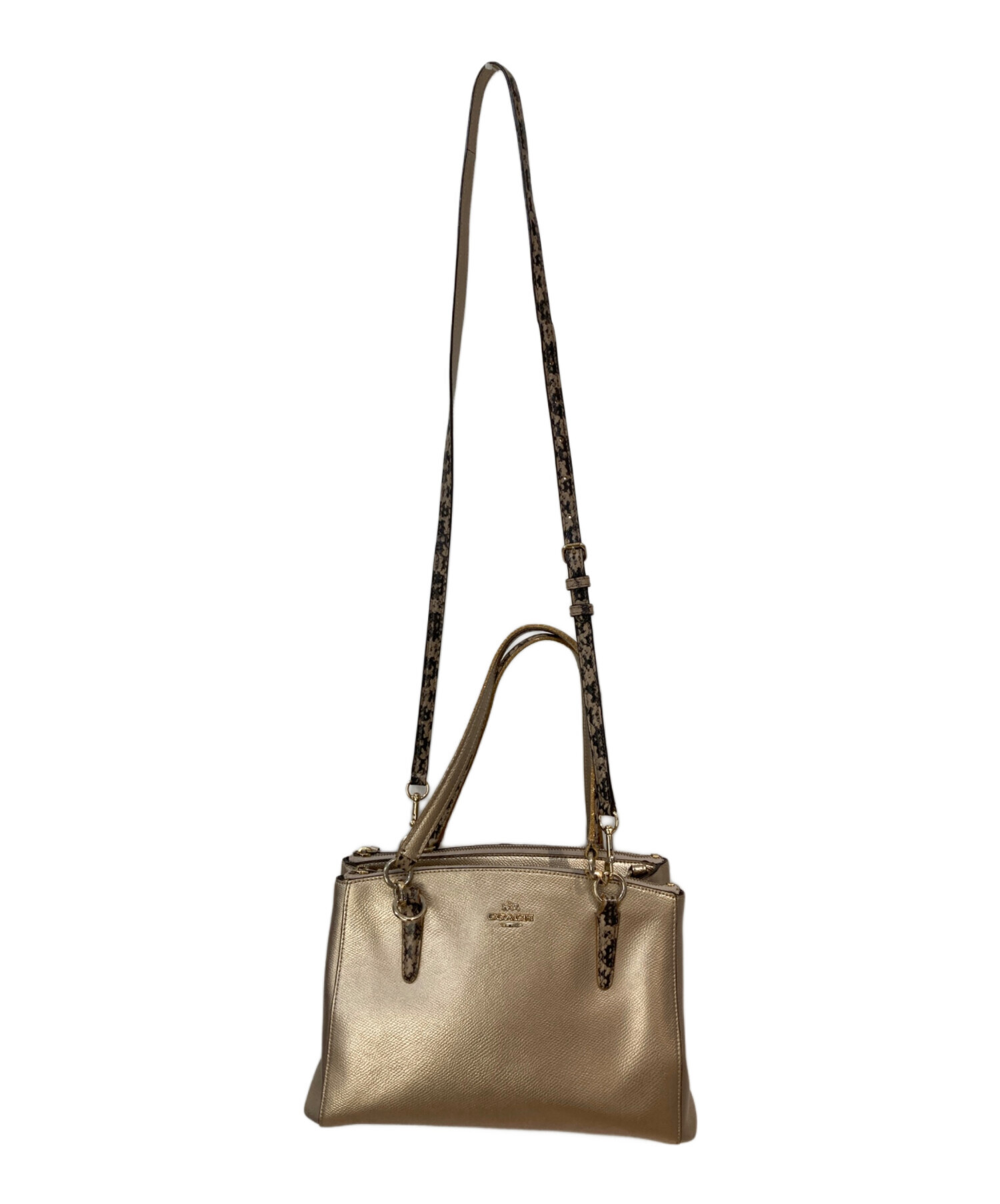 中古・古着通販】COACH (コーチ) Small Christie Carryall メタリック 