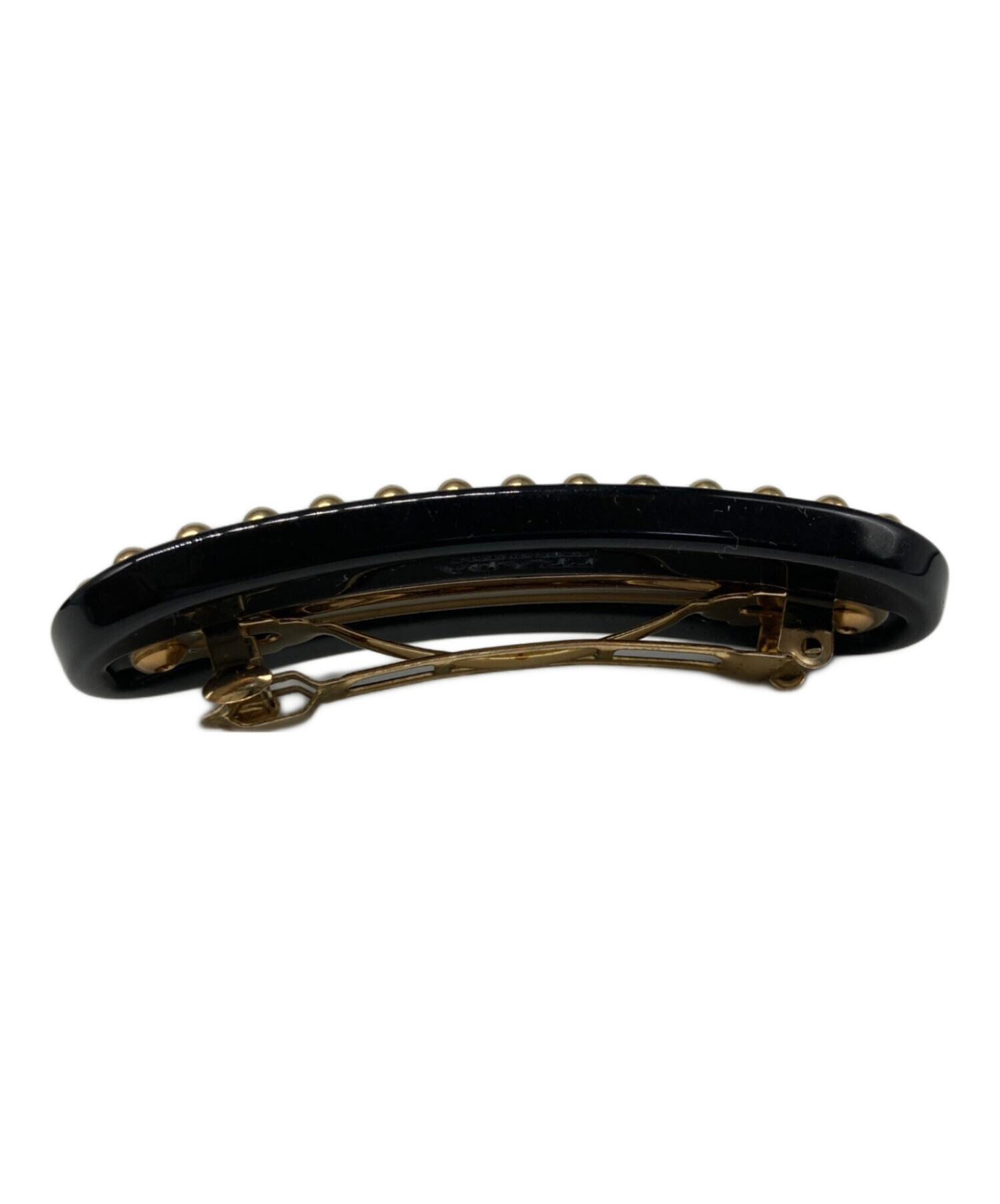 中古・古着通販】PRADA (プラダ) プレックス ヘアクリップ ブラック