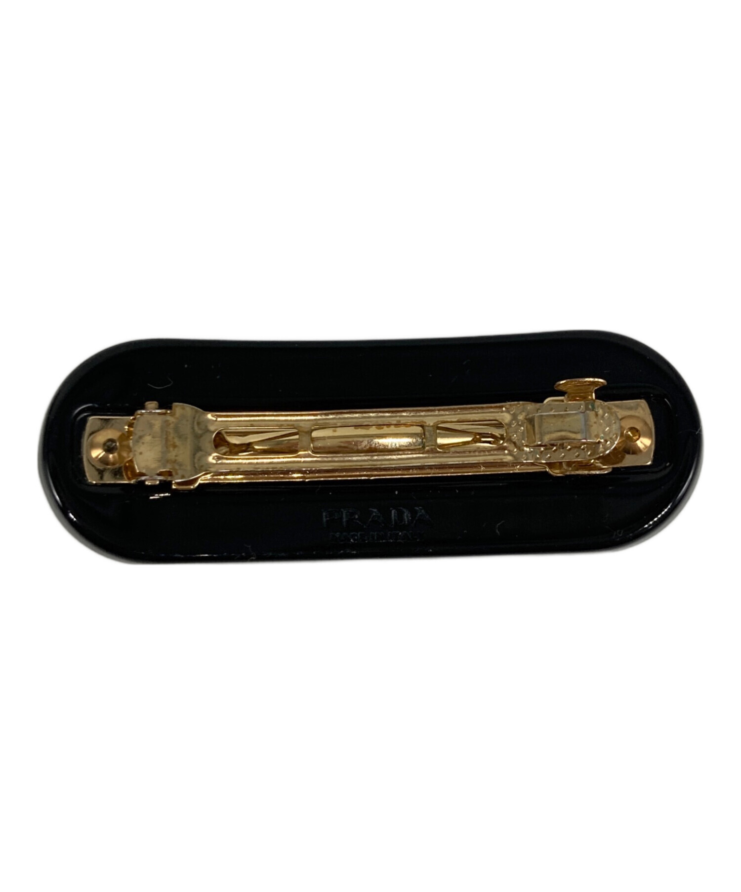 中古・古着通販】PRADA (プラダ) プレックス ヘアクリップ ブラック