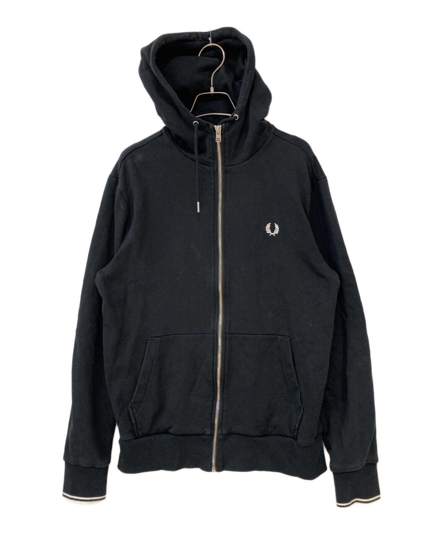 超美品　FRED PERRY Hooded Zip Sweatshirt 中古・古着通販】FRED PERRY (フレッドペリー) Hooded Zip Through