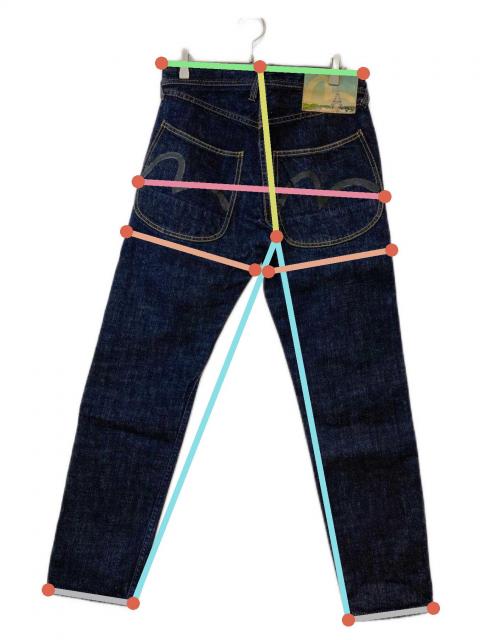 中古・古着通販】EVISU (エヴィス) パリ記念モデル デニムパンツ