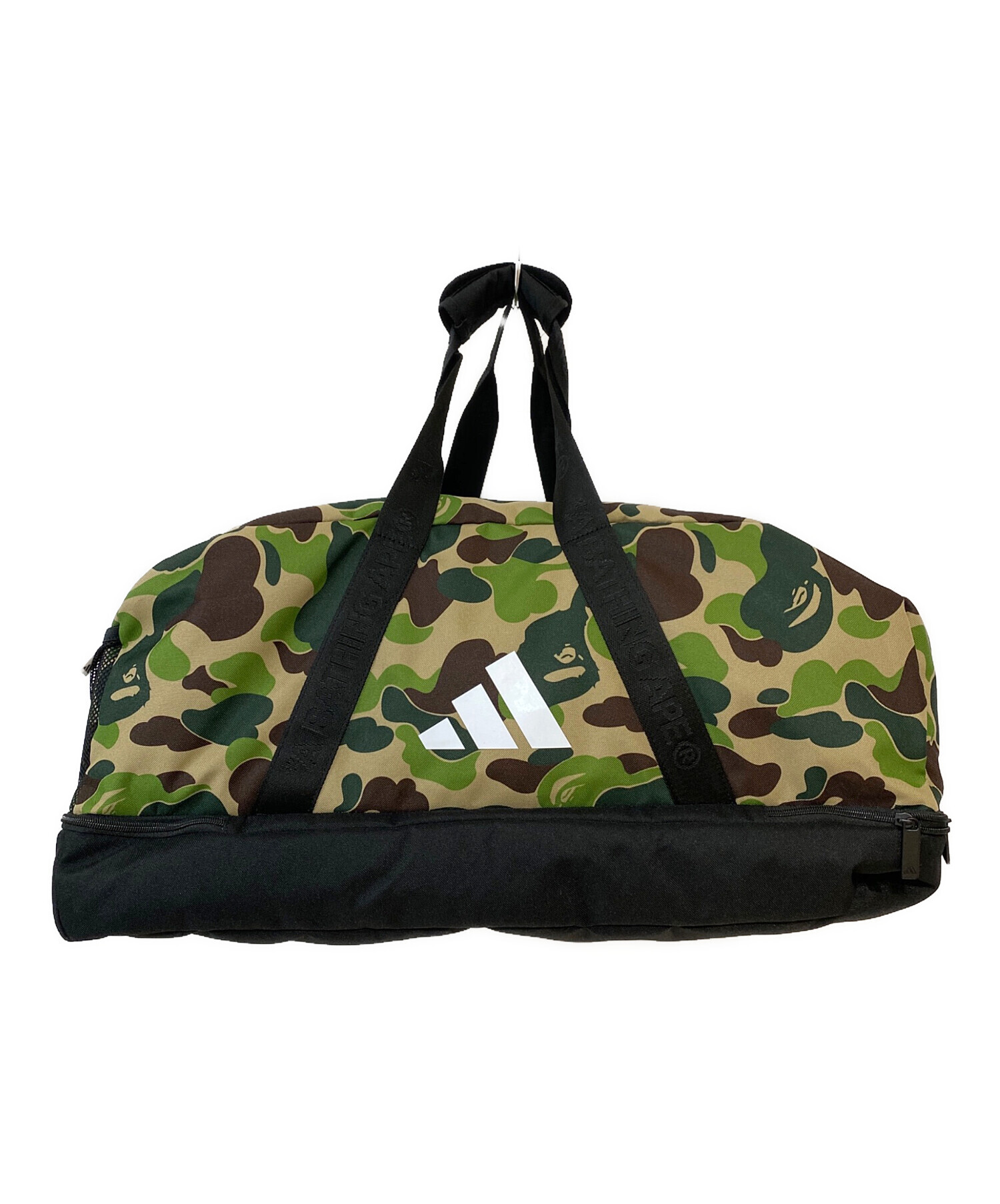 BAPE X  DUFFLE BAG 迷彩ダッフルバッグ コラボ 中古・古着通販】adidas (アディダス) A BATHING APE (アベイシング