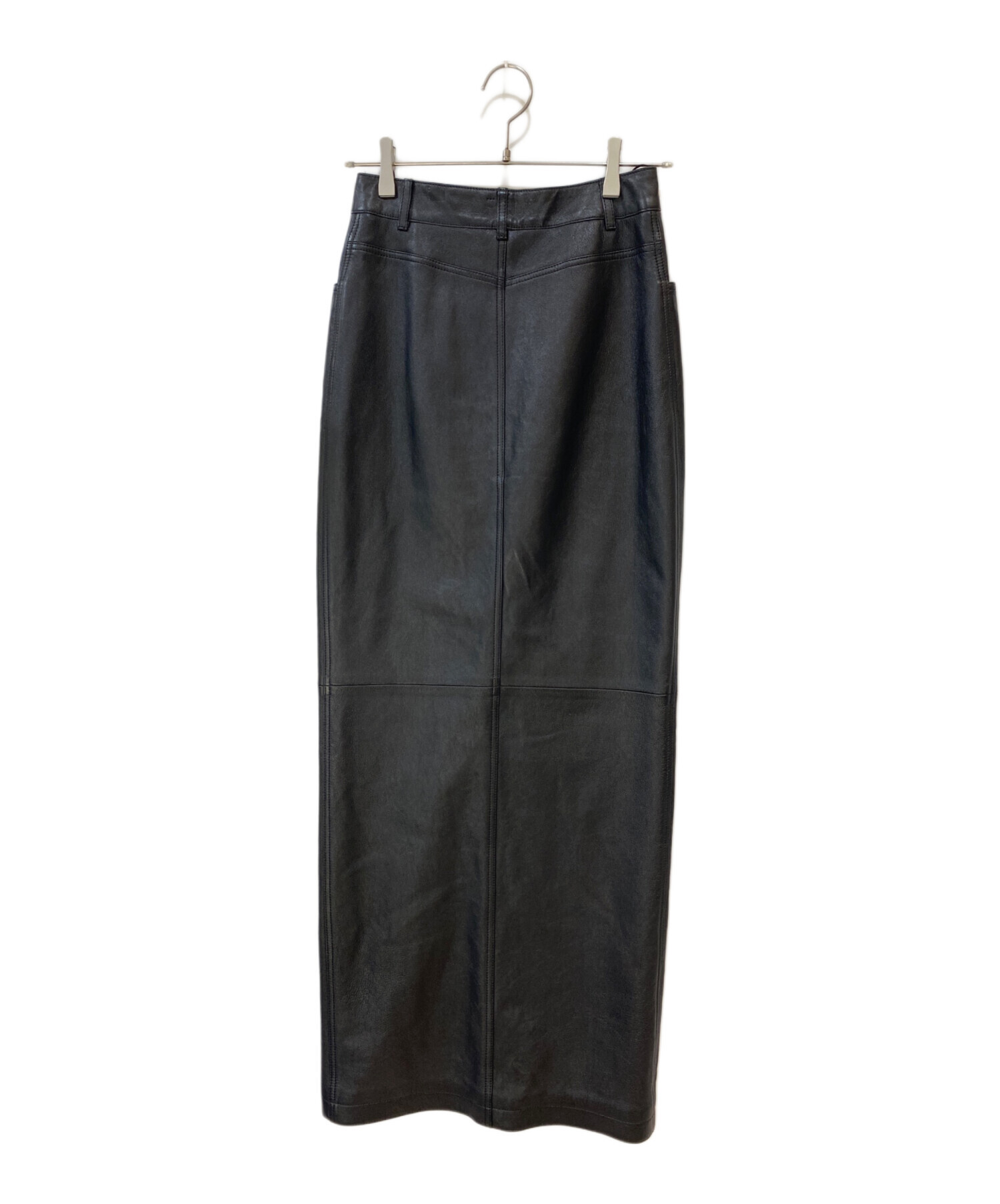 Yves Saint Laurentイブサンローラン　レザースカート 中古・古着通販】Saint Laurent Paris (サンローランパリ) スナップ