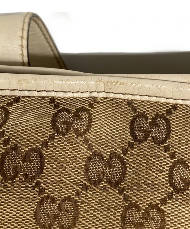 最終値下！GUCCI GGキャンバス トートバッグ ❤ 中古・古着通販】GUCCI (グッチ) GGキャンバストートバッグ ブラウン
