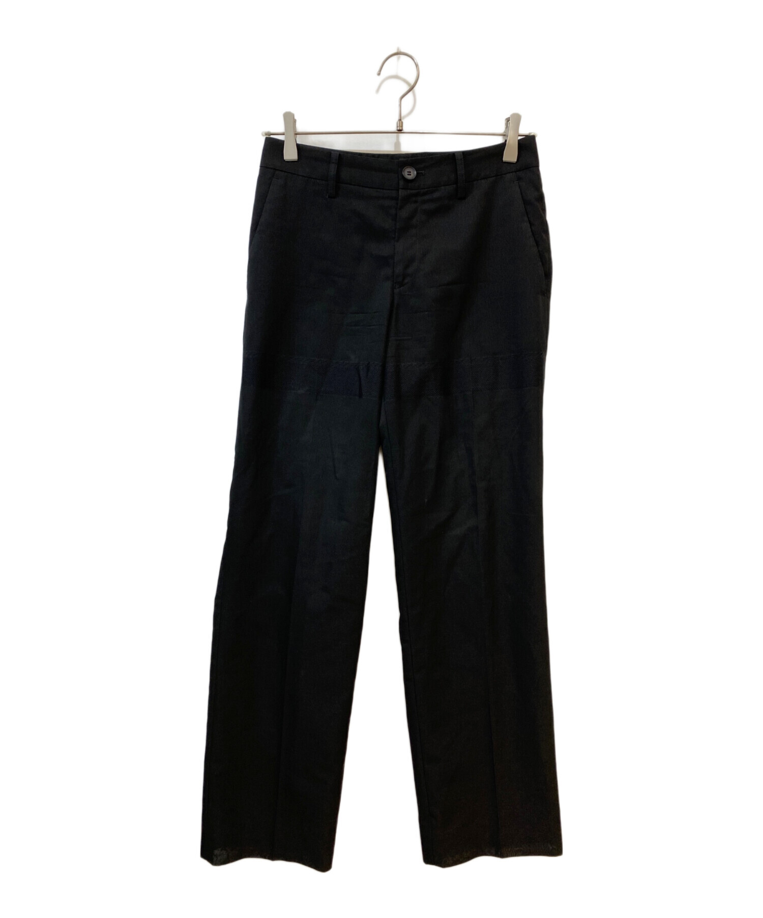 中古・古着通販】ISSEY MIYAKE (イッセイミヤケ) スラックス ブラック