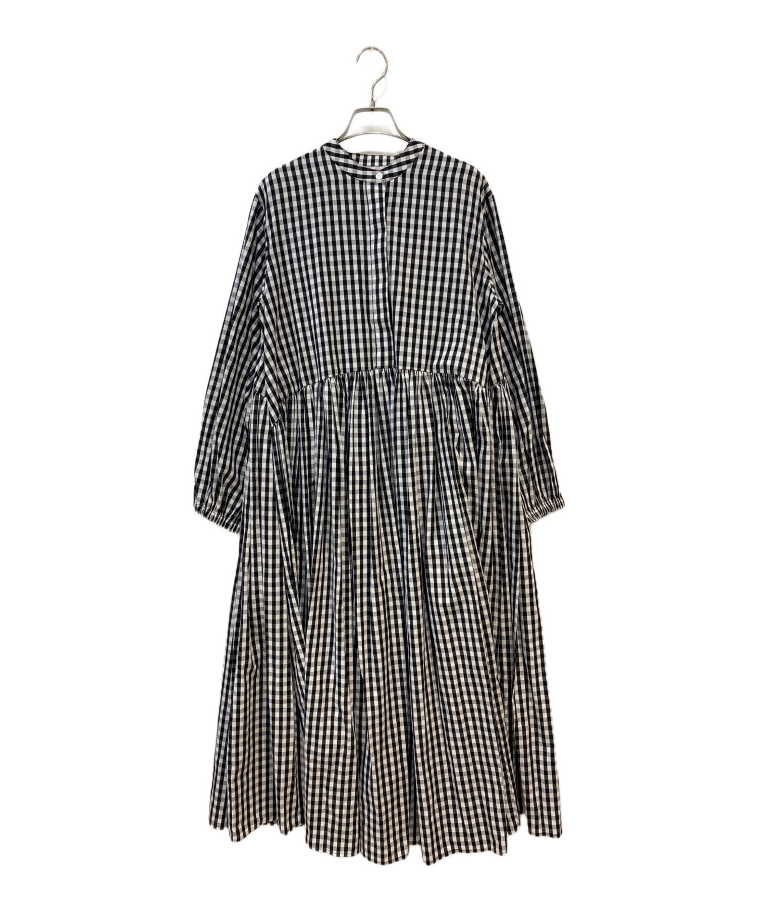 中古・古着通販】BEARDSLEY (ビアズリー) 先染めギャザーワンピース