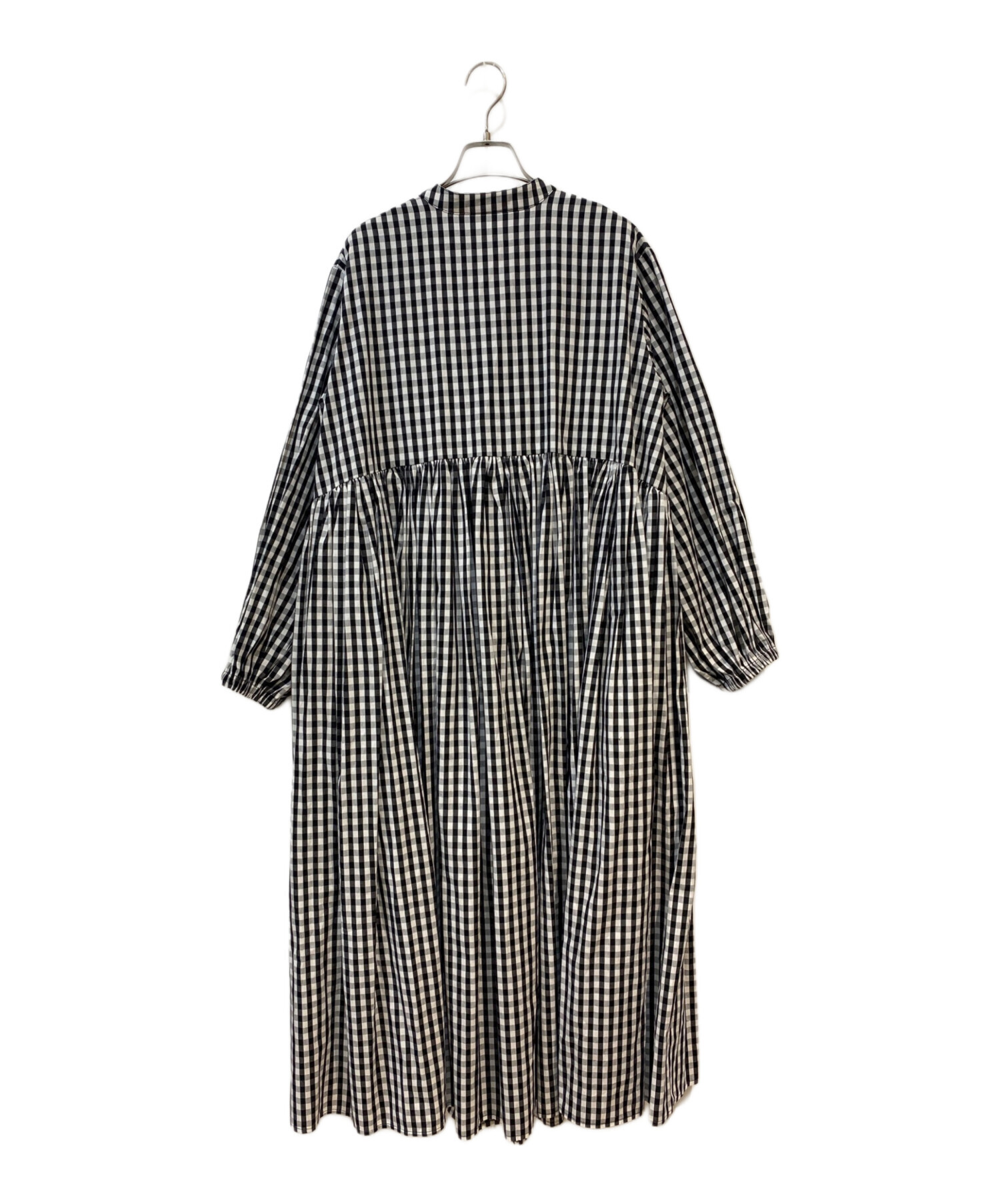 中古・古着通販】BEARDSLEY (ビアズリー) 先染めギャザーワンピース