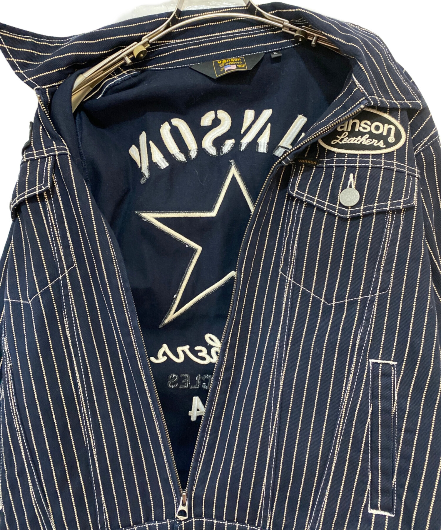 中古・古着通販】VANSON (バンソン) ワンスター デニムオールインワン