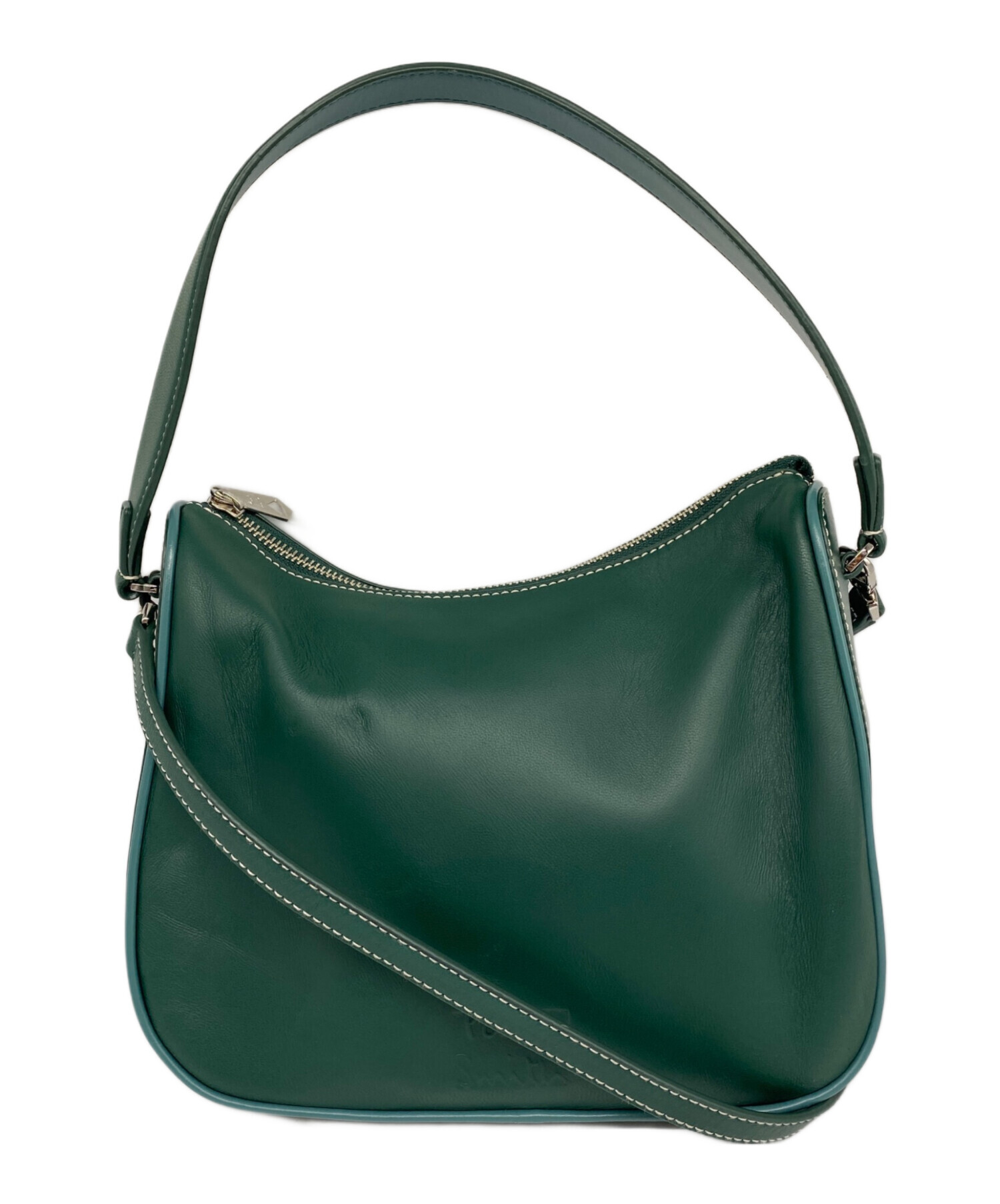 ＜中古美品＞ Ryu／2Wayレザーショルダーボディバッグ（グリーン） 中古・古着通販】Paul Smith (ポールスミス) ロゴ2WAYレザーショルダー