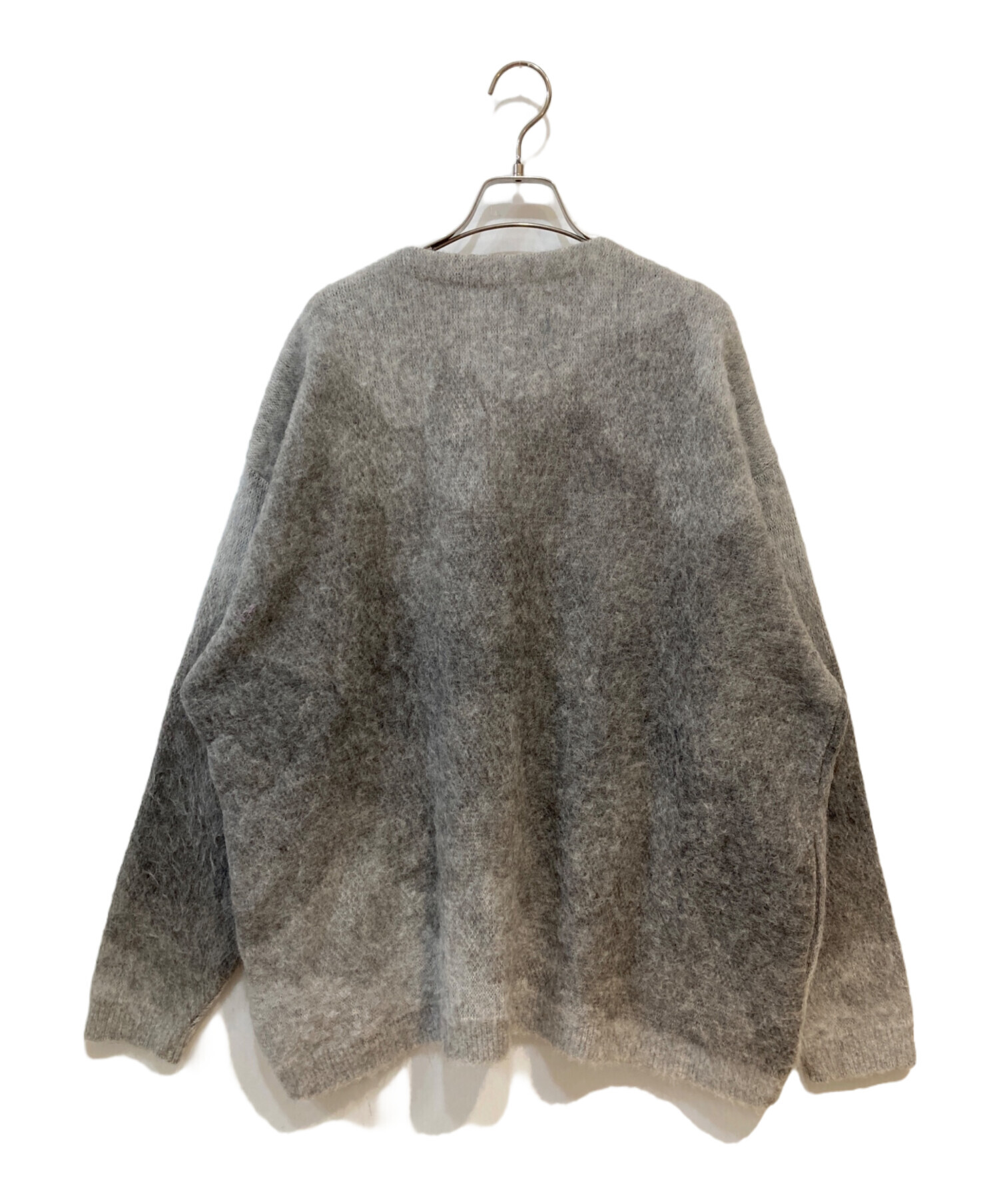 中古・古着通販】YOKE (ヨーク) GRADATION JACQUARD CARDIGAN グレー