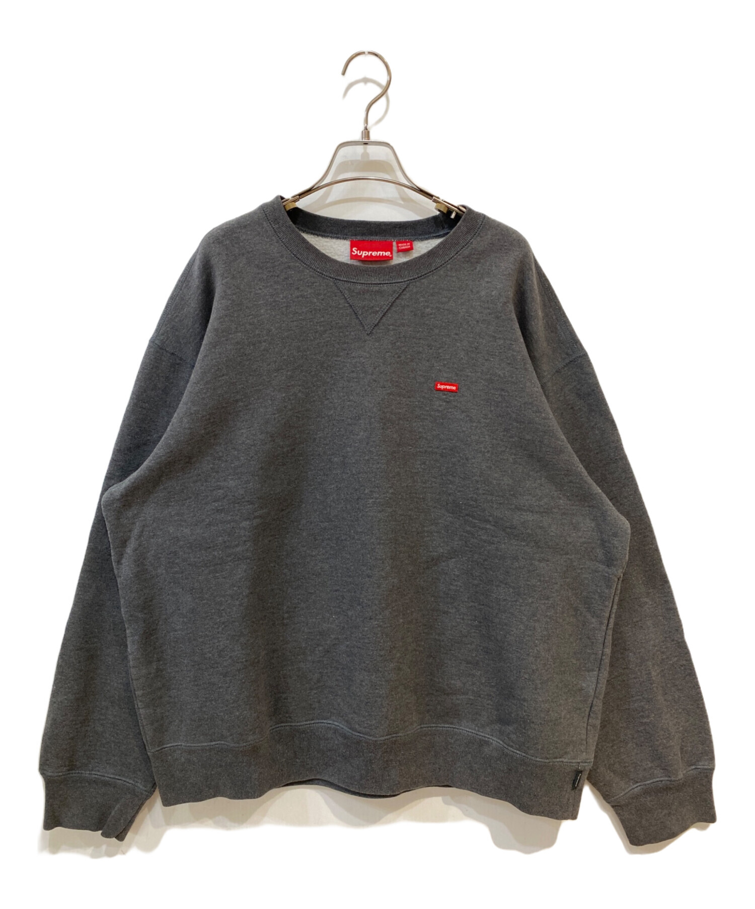 【yuhki様限定】Supreme シュプリーム　スウェット トレーナー　グレー 中古・古着通販】SUPREME (シュプリーム) 23FW Small Box Crewneck