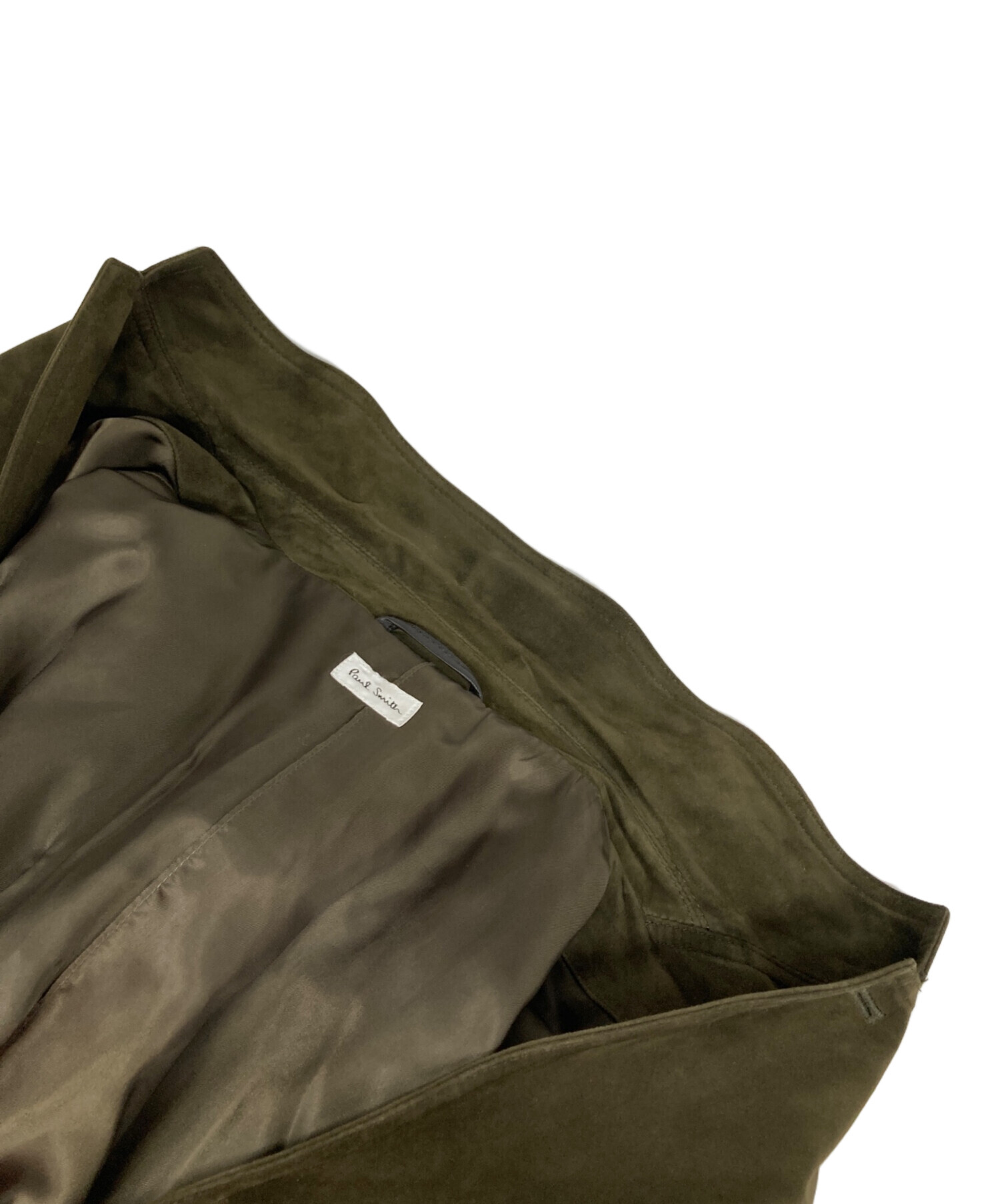 中古・古着通販】Paul Smith (ポールスミス) スウェードコート カーキ