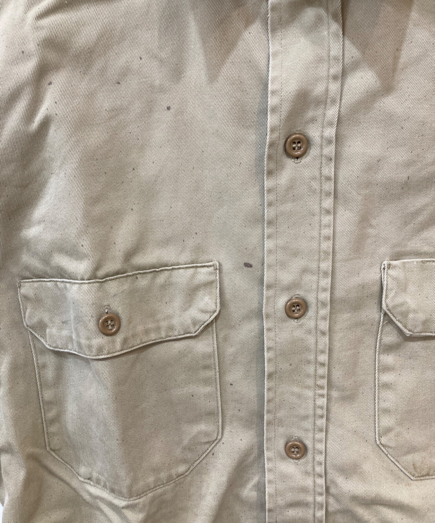 中古・古着通販】big mac (ビッグマック) 60'sワークシャツ ベージュ