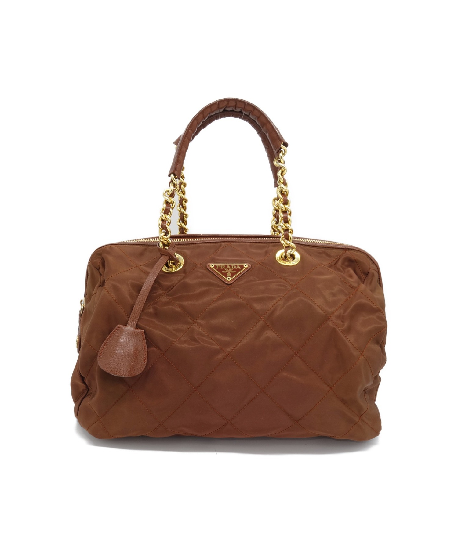 中古・古着通販】PRADA (プラダ) キルティングショルダーバッグ 