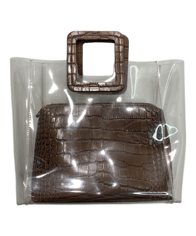 STAUD スタウド ハンドバッグ レディース 【古着】【中古】 中古・古着通販】STAUD (スタウド) クリアバッグ クリア×ブラウン