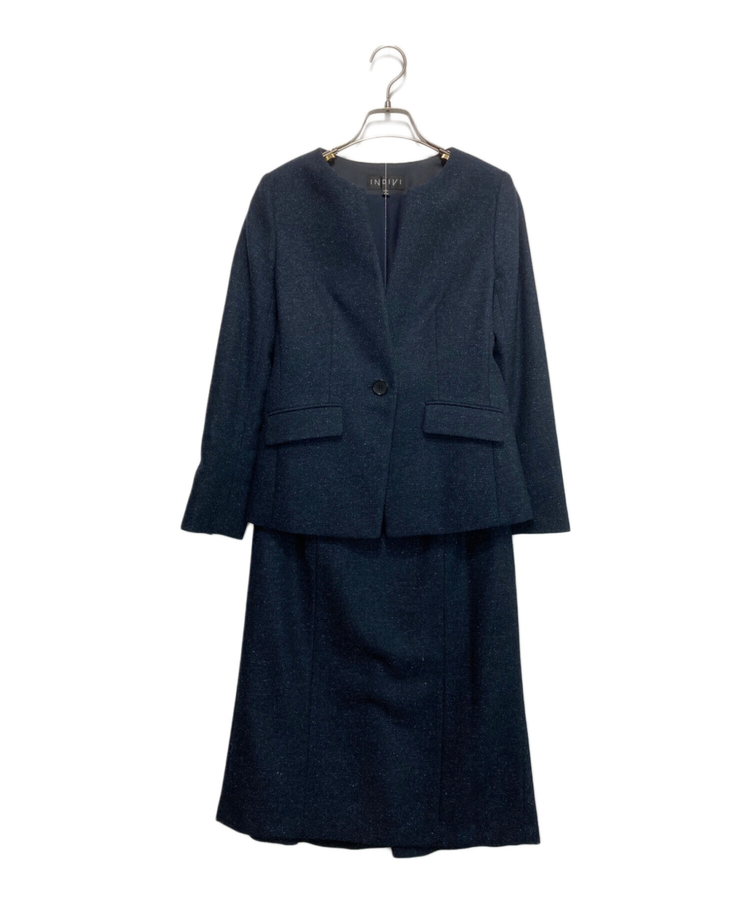 INDIVI インディヴィ 濃紺 スーツ セットアップ INDIVI】ダーク