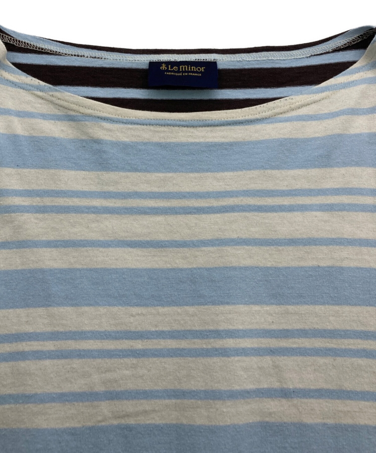 【美品】Le minor 希少！クレイジーパターンのバスクシャツ！　可愛い 中古・古着通販】Le minor (ルミノア) TOMORROW LAND