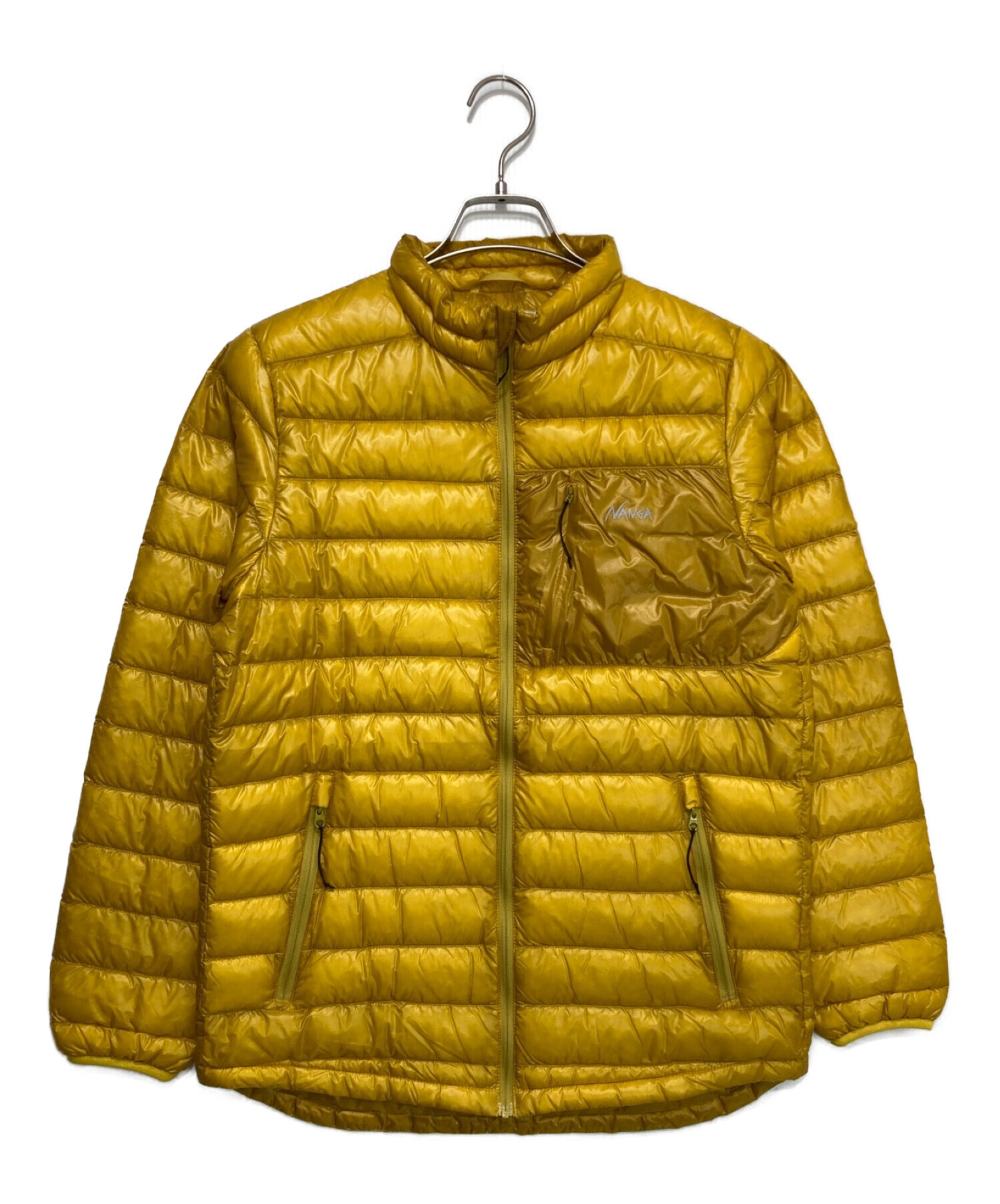 NANGA イエロー ダウンジャケット