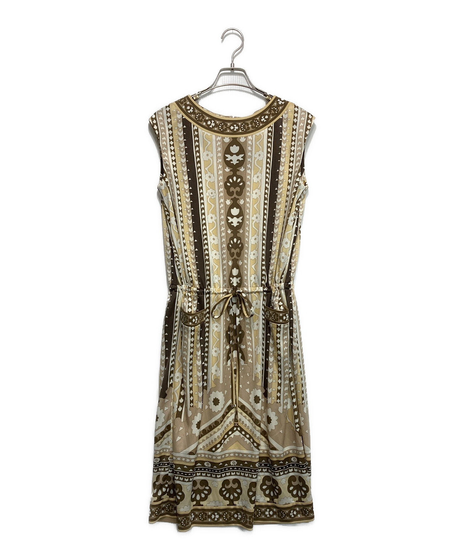 LEONARD ノースリーブ ワンピース 38 LEONARD FASHION ノースリーブワンピース 38