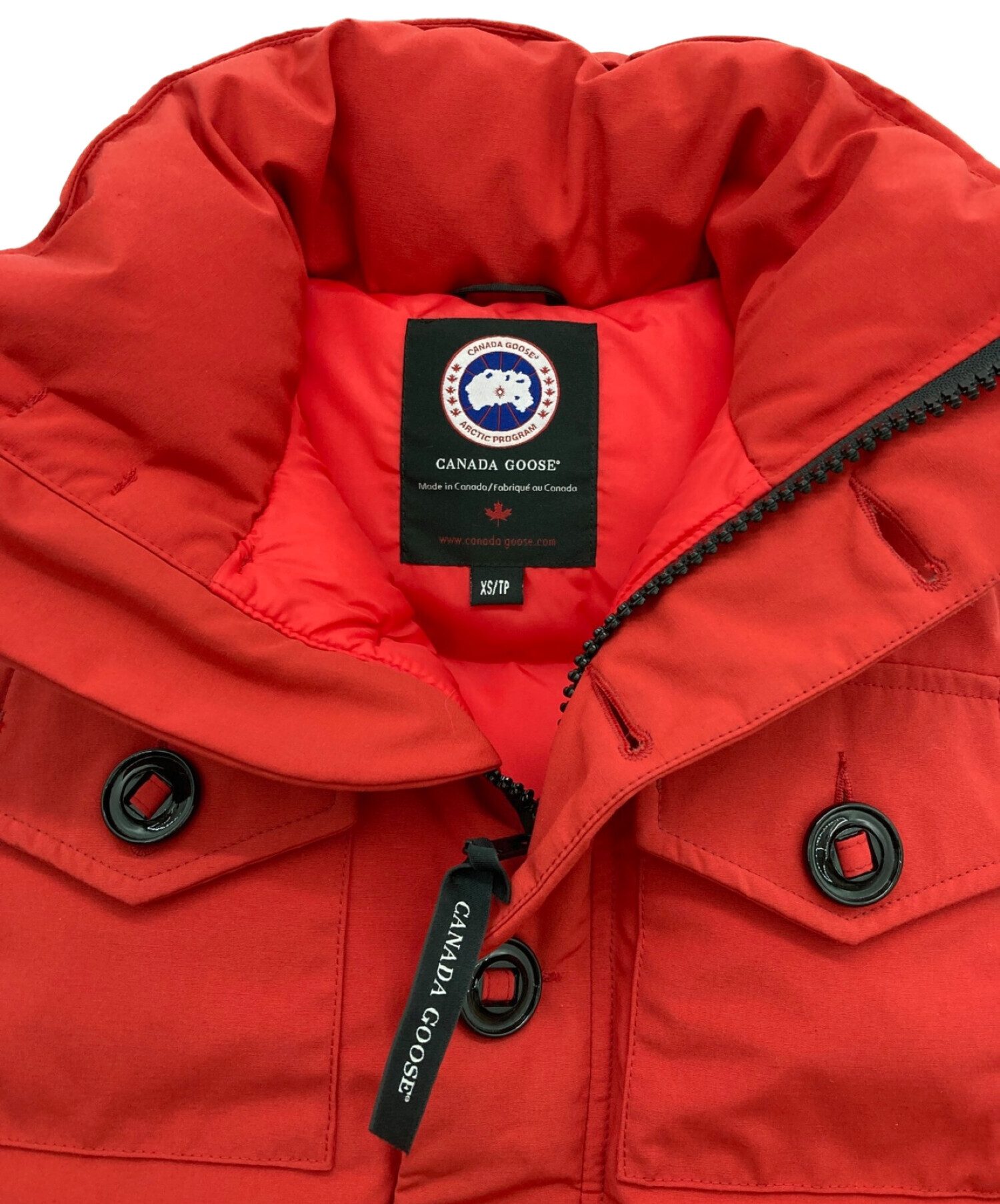 Canada Goose 赤 ダウンベスト xs 公式通販 カナダグース ダウンベスト