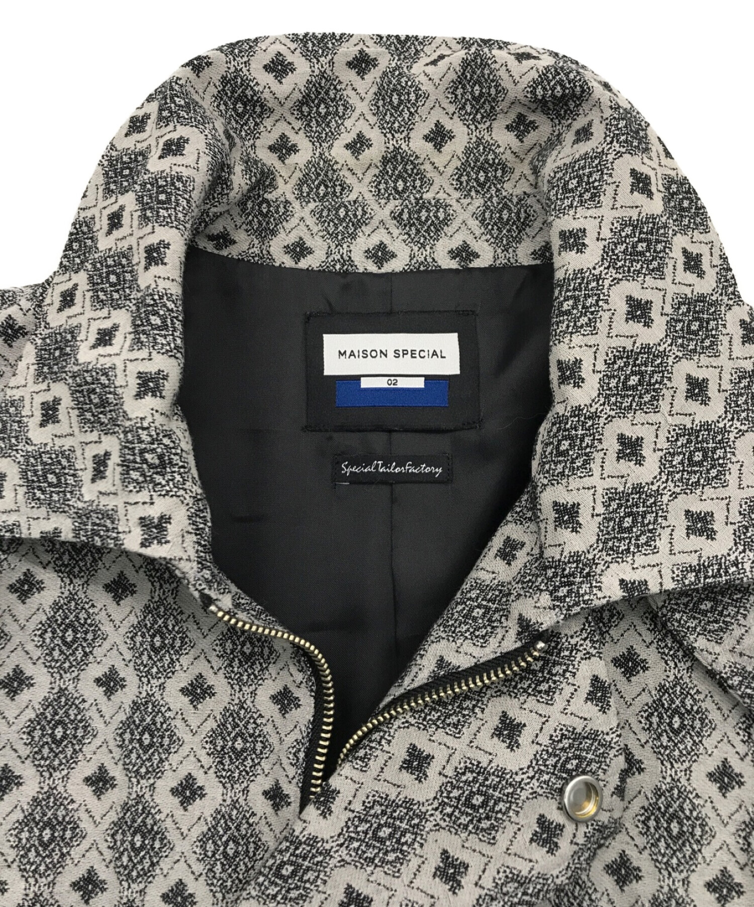 小紋柄ジャガードプライムオーバーカバーオールジャケット　メゾンスペシャル ユニセックスアイテム》小紋柄ジャガードプライムオーバーカバーオール