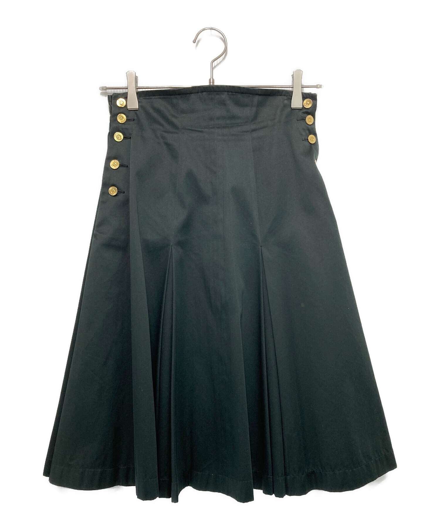 中古・古着通販】CHANEL (シャネル) ロゴボタンタイトスカート