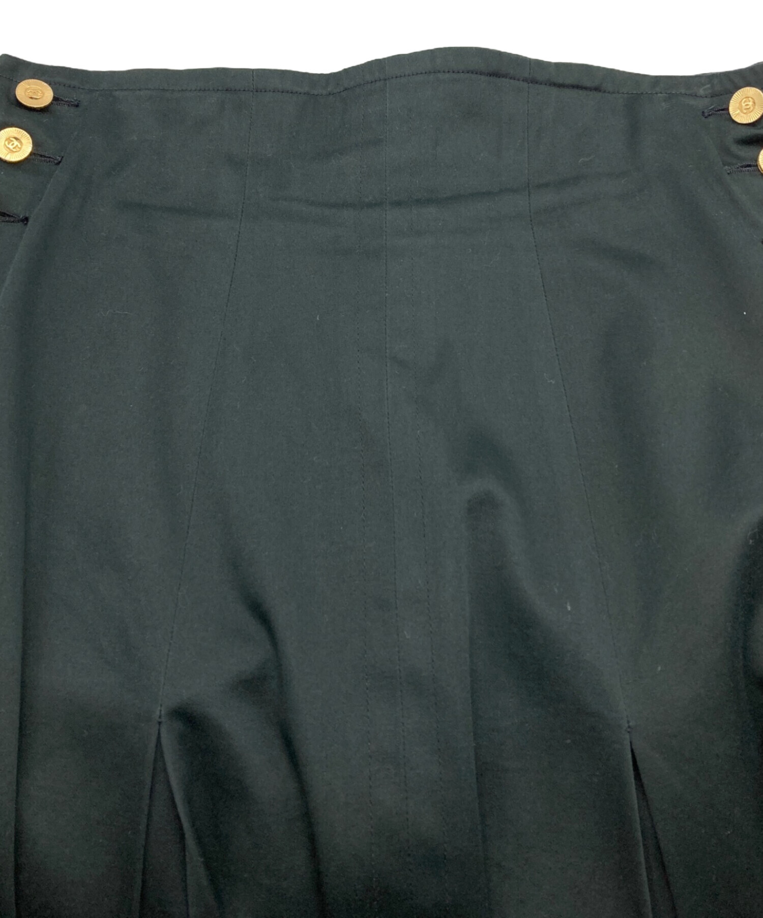 中古・古着通販】CHANEL (シャネル) ロゴボタンタイトスカート