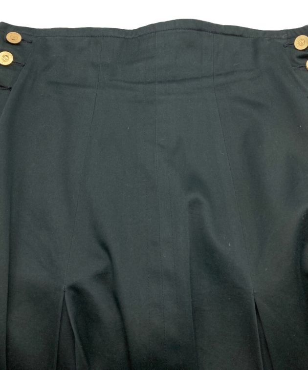 中古・古着通販】CHANEL (シャネル) ロゴボタンタイトスカート