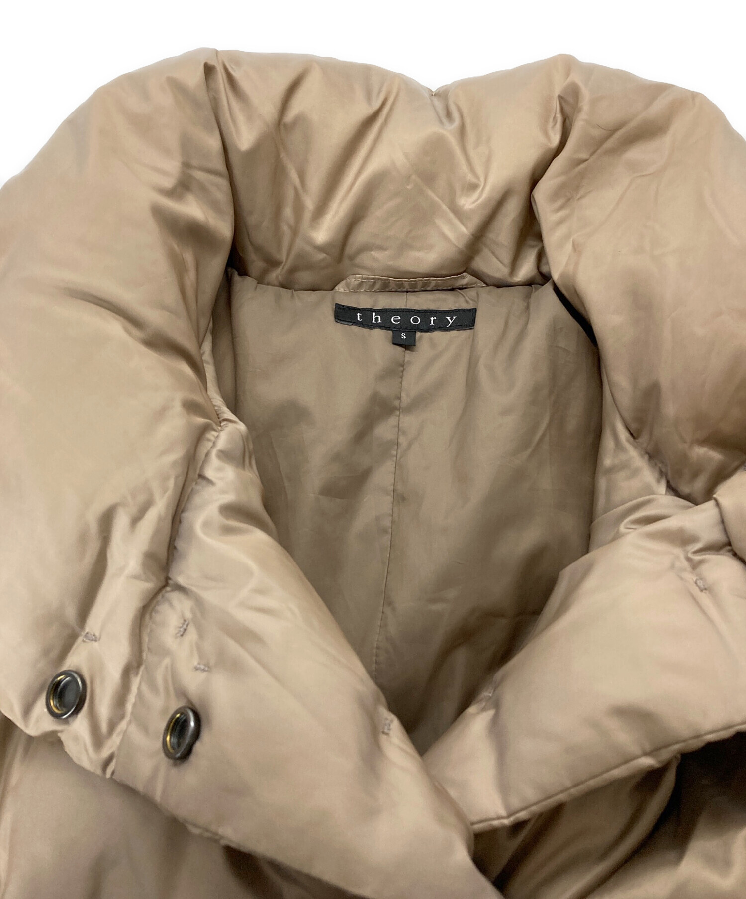 中古・古着通販】theory (セオリー) ロングダウンコート ベージュ