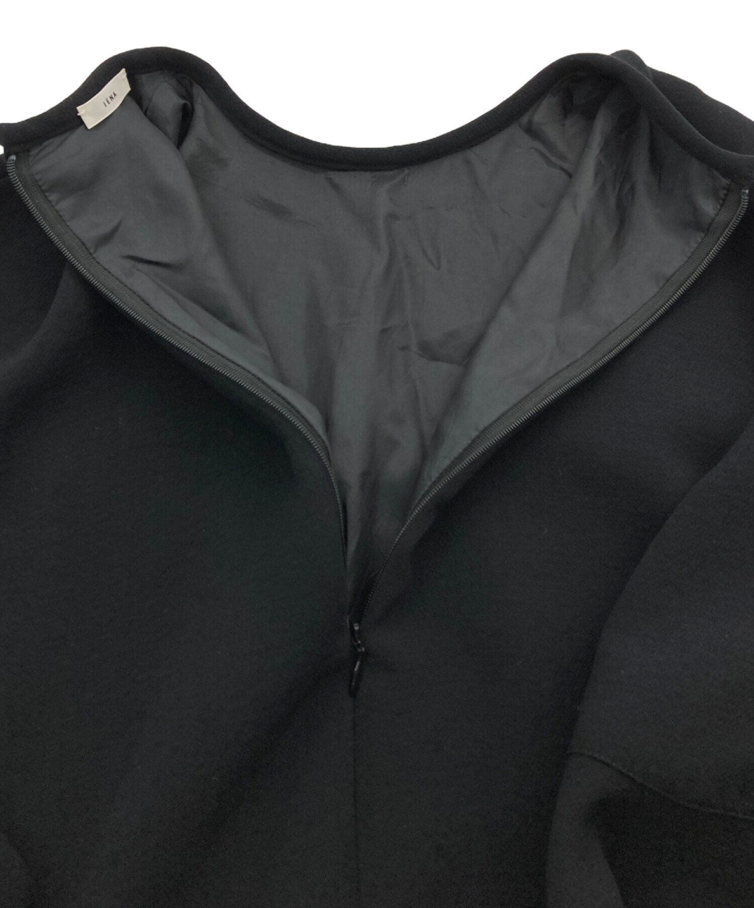 中古・古着通販】IENA (イエナ) ＆NAVYラッフルドレス ブラック サイズ 