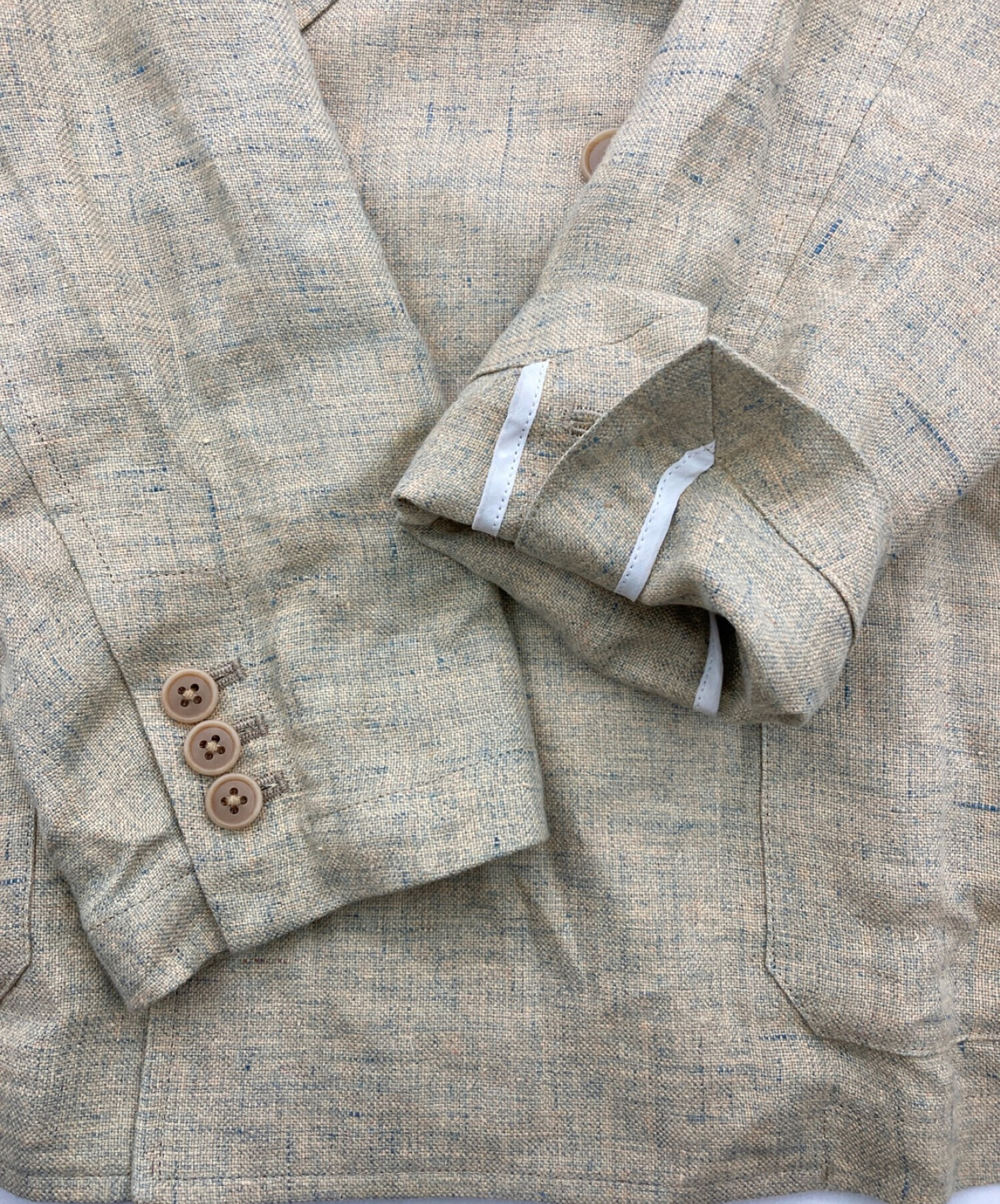 中古・古着通販】CABAN (キャバン) メランジリネン ダブルブレスト