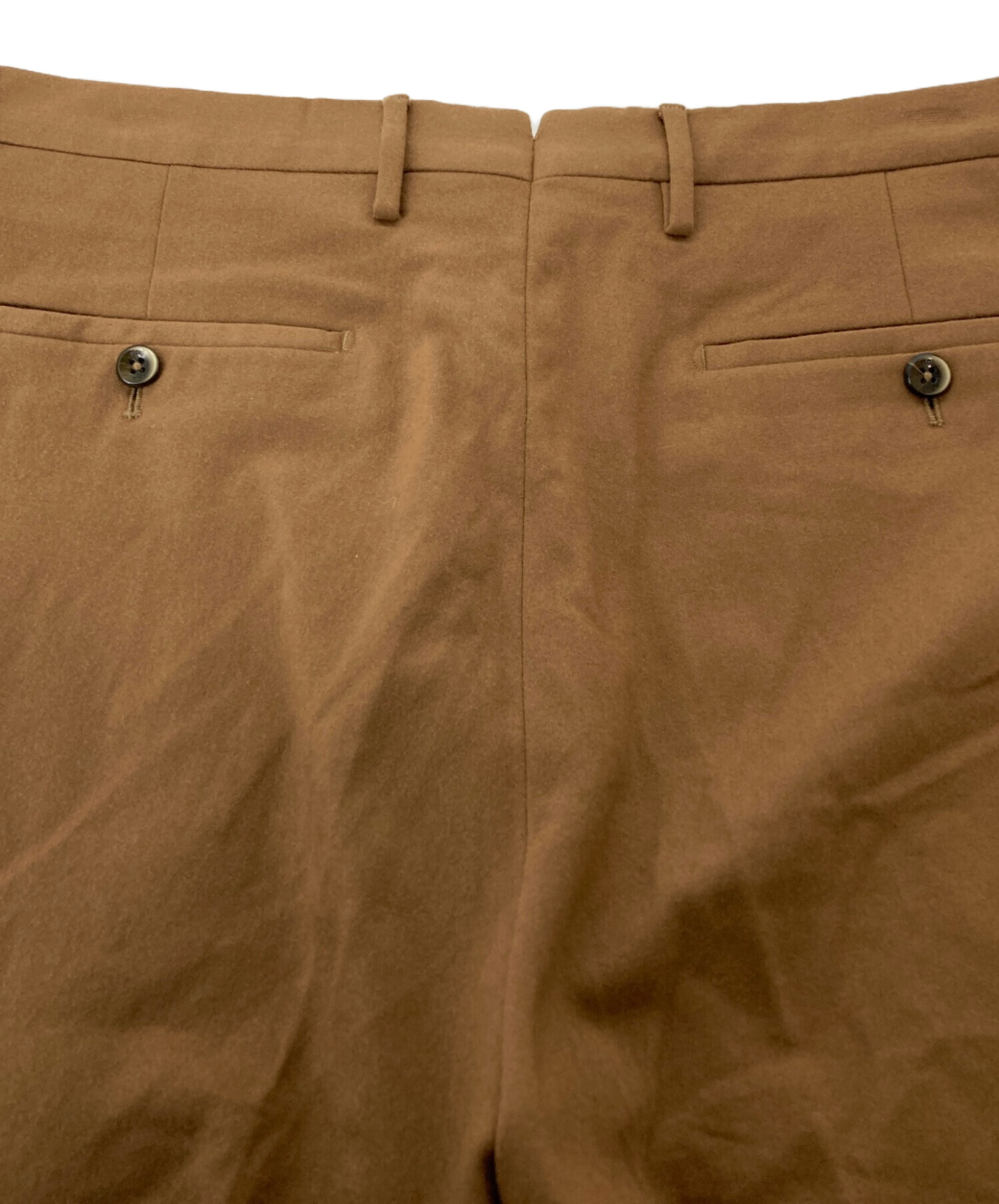 中古・古着通販】PT01 (ピーティーゼロ) ウールスラックス ブラウン