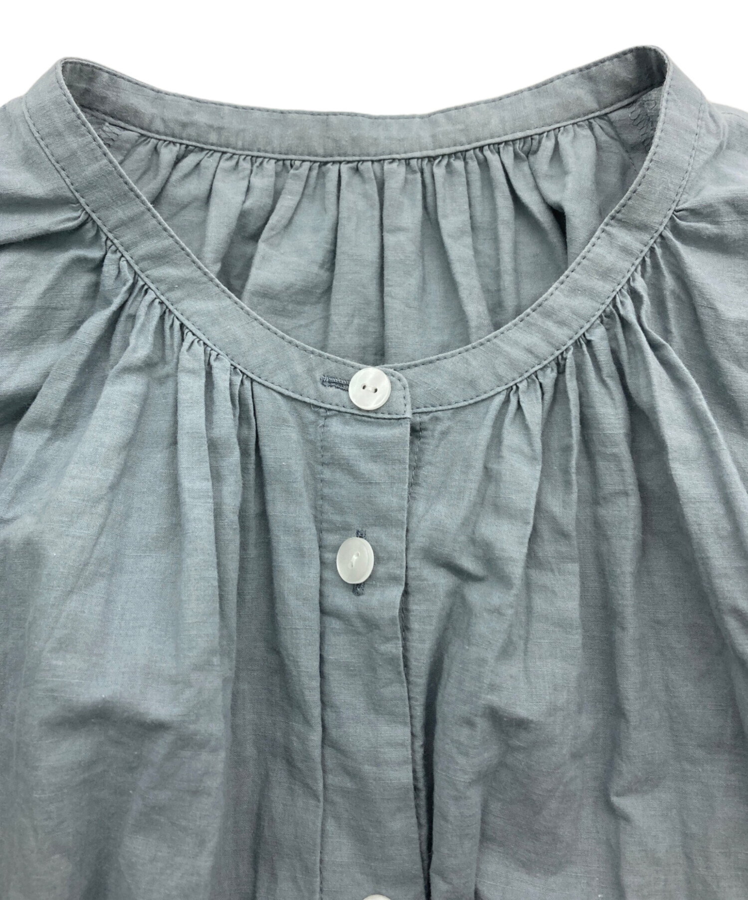 中古・古着通販】HUIS. (ハウス) コットンリネンフレンチスリーブ