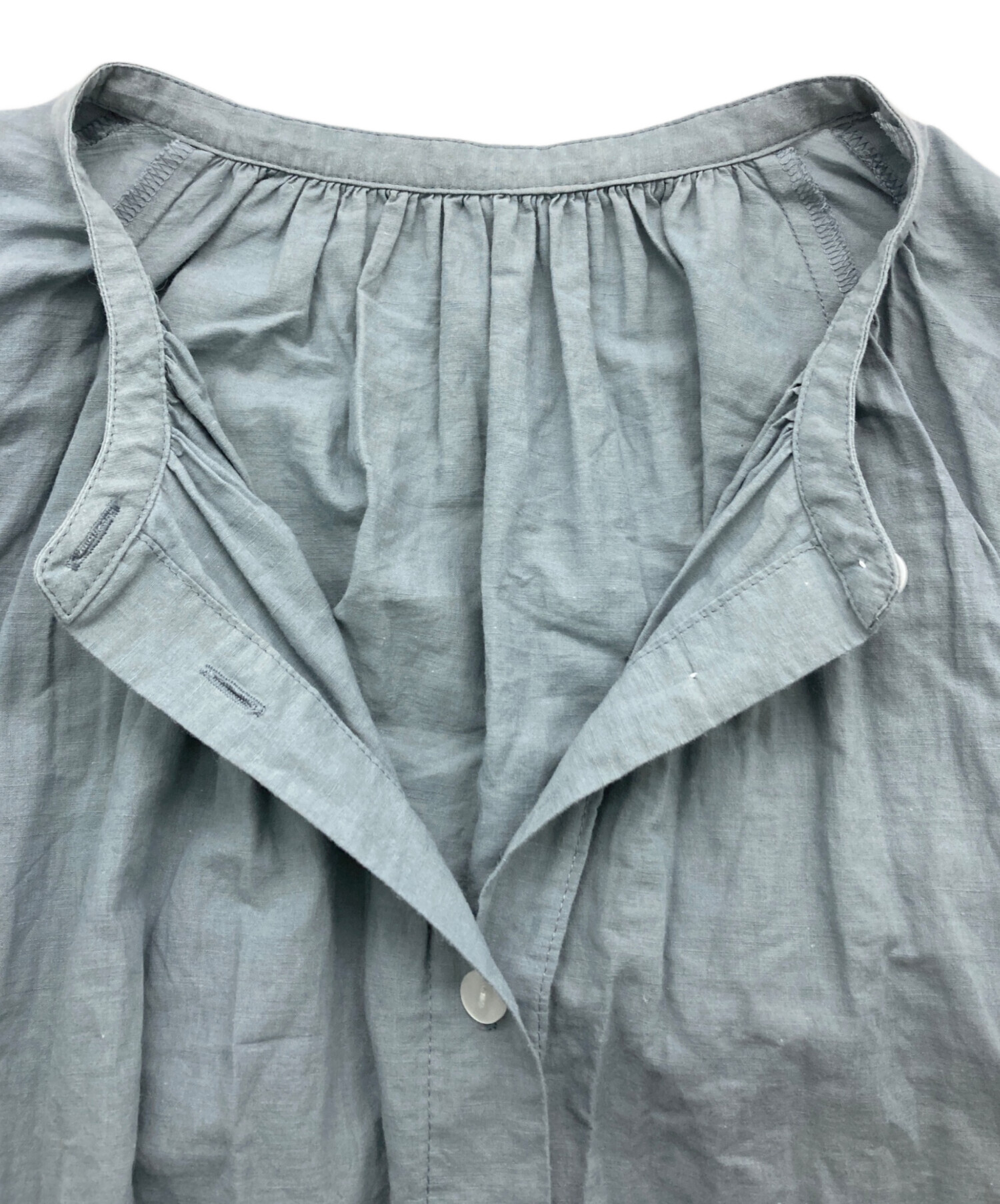 中古・古着通販】HUIS. (ハウス) コットンリネンフレンチスリーブ